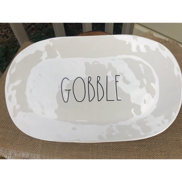 Rae Dunn Other - Rae Dunn GOBBLE Platter Plate Holidays